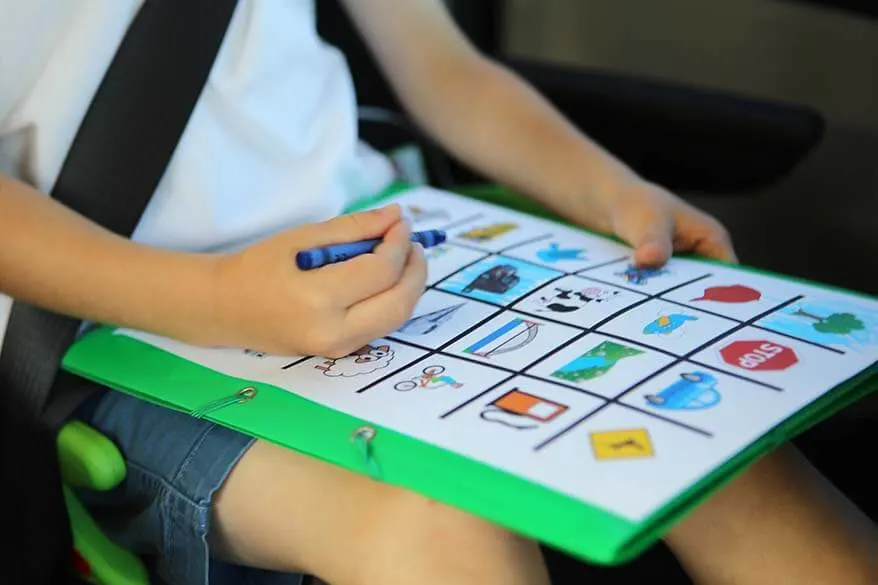 Road trip bingo is the best way to keep kids busy in a car