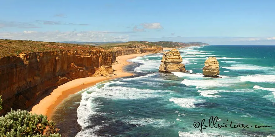 The Great Ocean Road coastline near the Twelve Apostles Australia