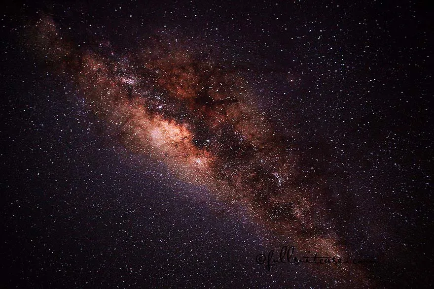 Milky way stars at night in Namibia