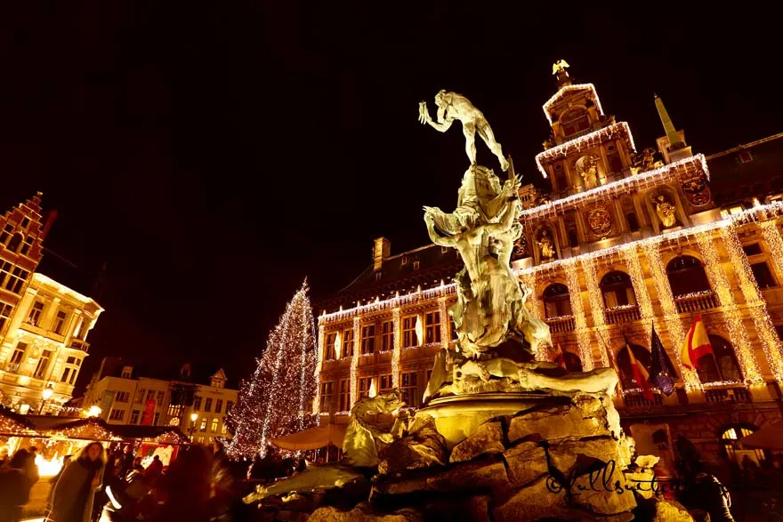 Antwerp Christmas market on the Grote Markt
