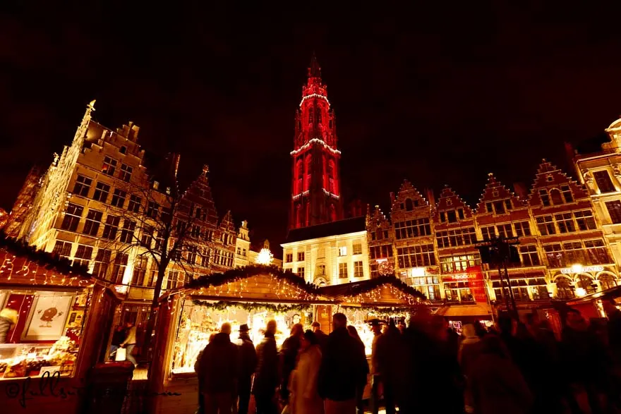 Christmas Market on the Grote Markt in Antwerp