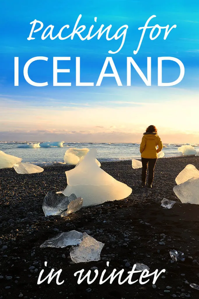 What to wear in Iceland in winter and what to pack when traveling to Iceland in October, November, December, January, February and March