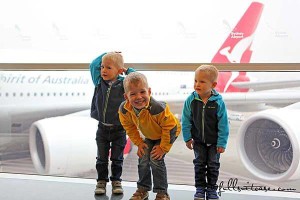 Flying with young kids easy and fun