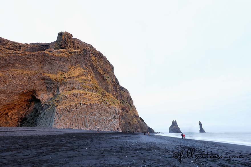 Reynisdrangar Basalt Cliffs and Beach in Southern Iceland