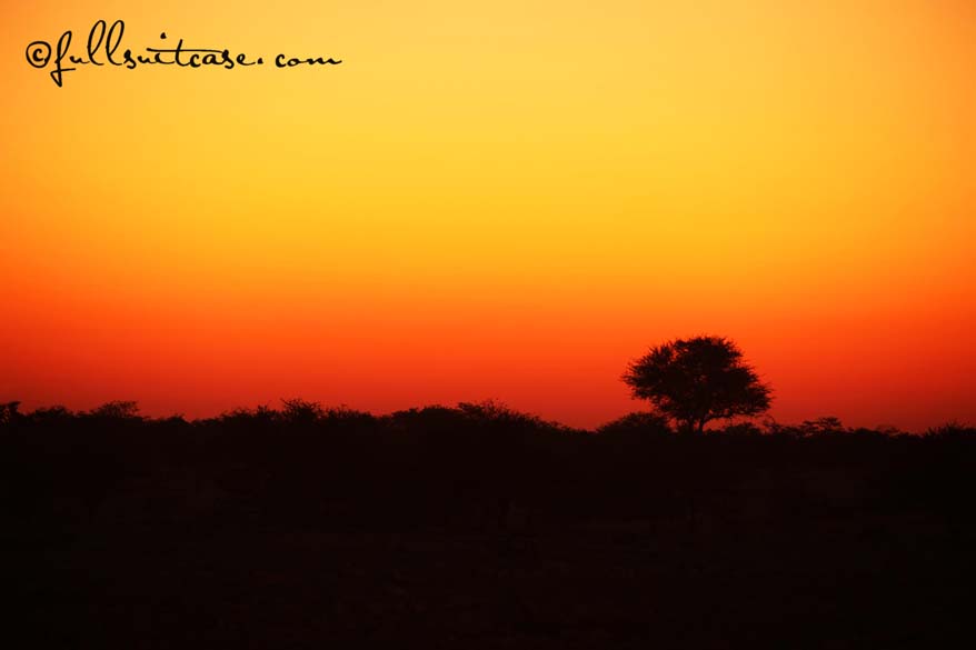 Namibian sundowner African sunset
