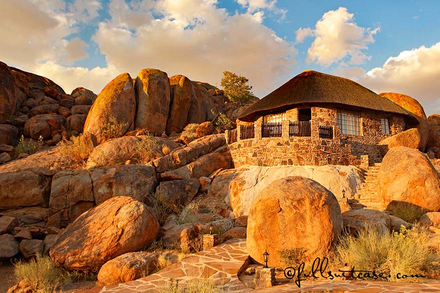 Lodge in Namibia - accommodation is of very high standard