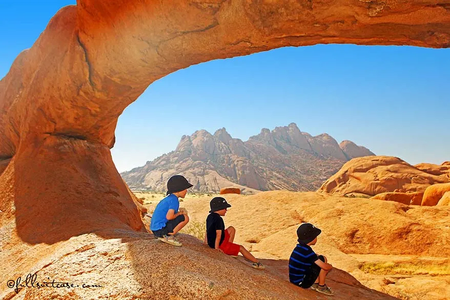 Family travel Namibia with young kids - Spitzkoppe