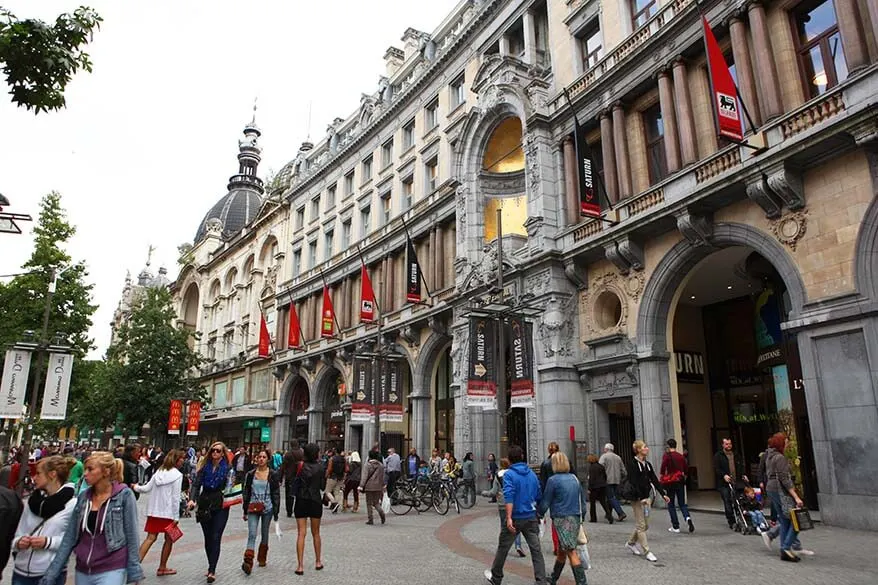 The Meir - the main shopping street of Antwerp