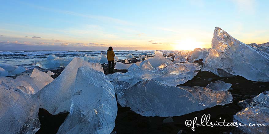 JÖKULSÁRLÓN beach Iceland spectacular winter landscape best photos