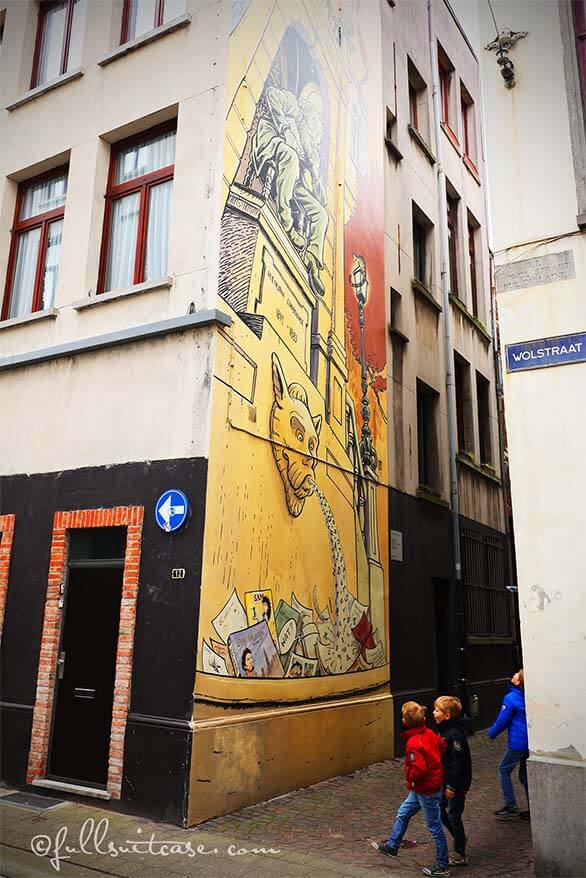 Comic murals of Antwerp