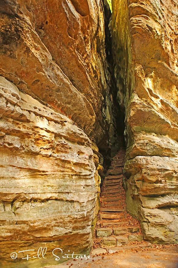 Perekop staircase Mullerthal trail Luxembourg