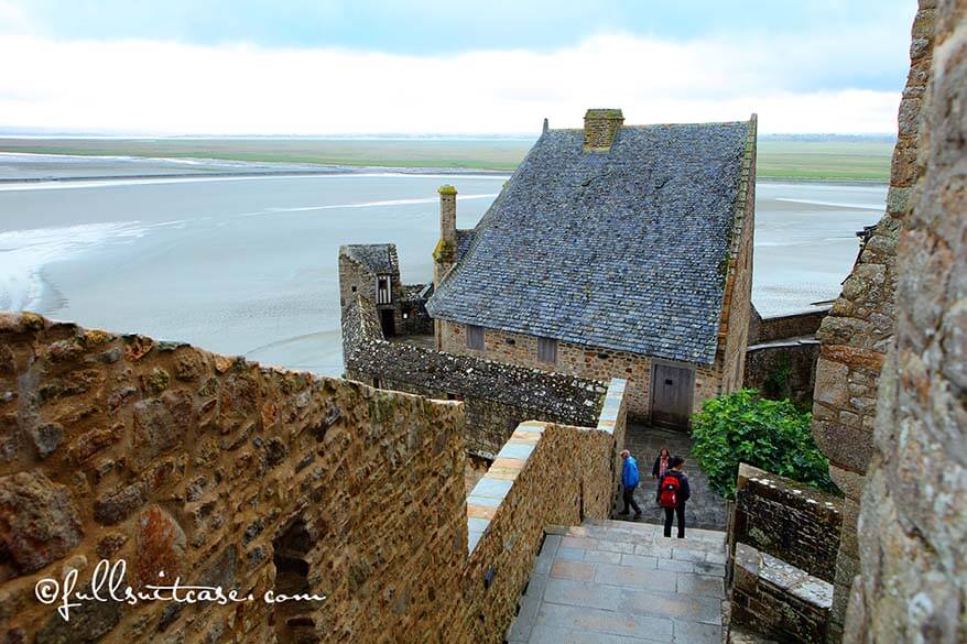 The ramparts of Mont Saint Michel