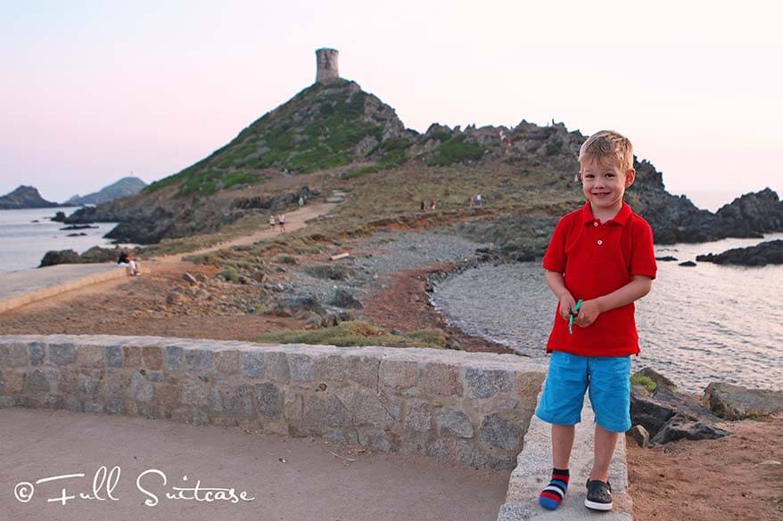 les Iles Sanguinaires with kids