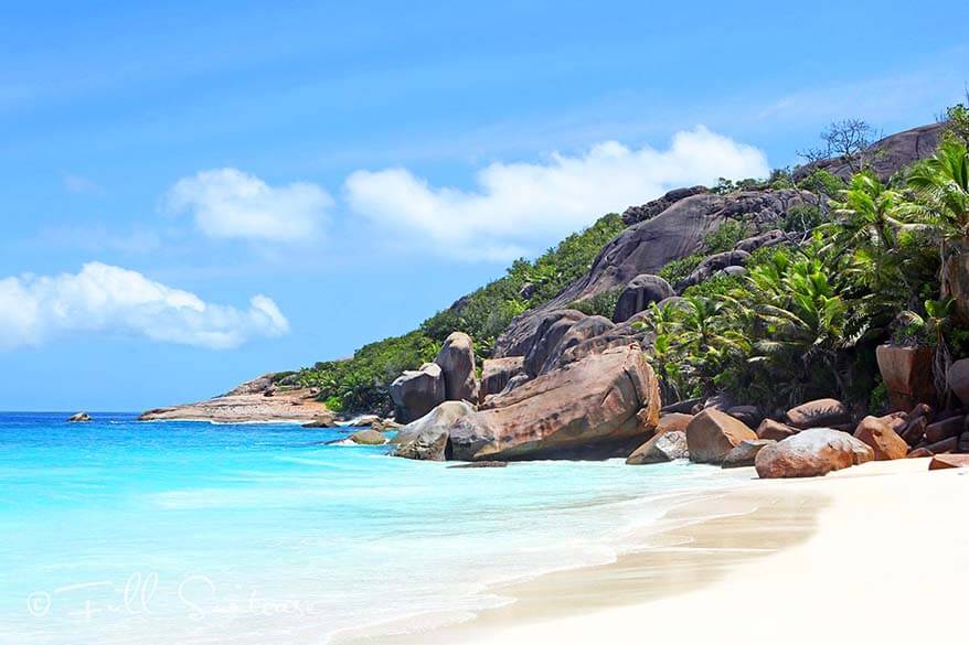 Grande Soeur island beach in the Seychelles