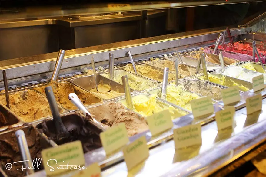 Italian artisanal ice cream - gelato artigianale