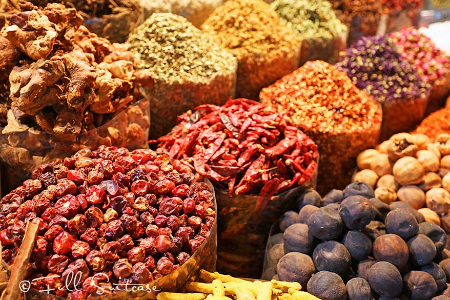Oriental spices at the market