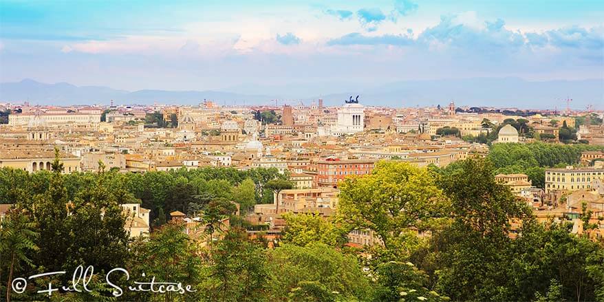 View of Rome from Gianicolo Hill