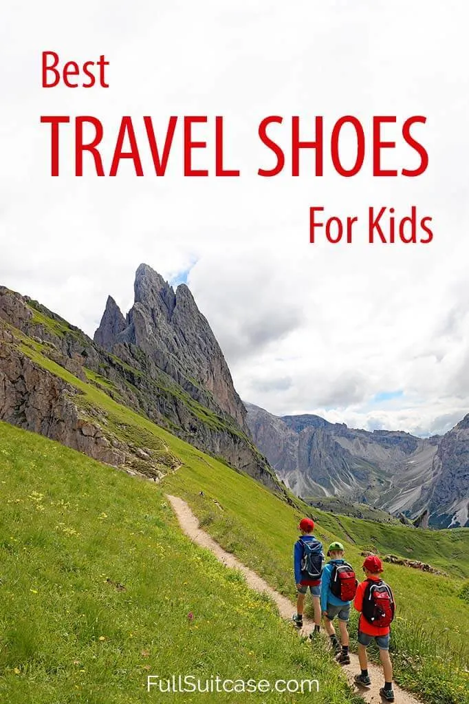 Best children's travel shoes (complete guide for any type of trip or vacation)