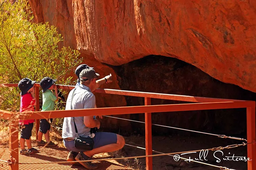 Exploring Uluru with kids