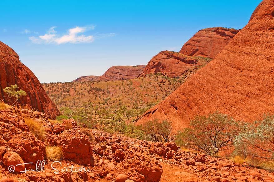 Karu Lookout, the Valley of the Winds Walk in Kata Tjuta Australia
