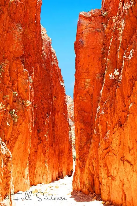Standley Chasm at noon - West MacDonnell Ranges Central Australia