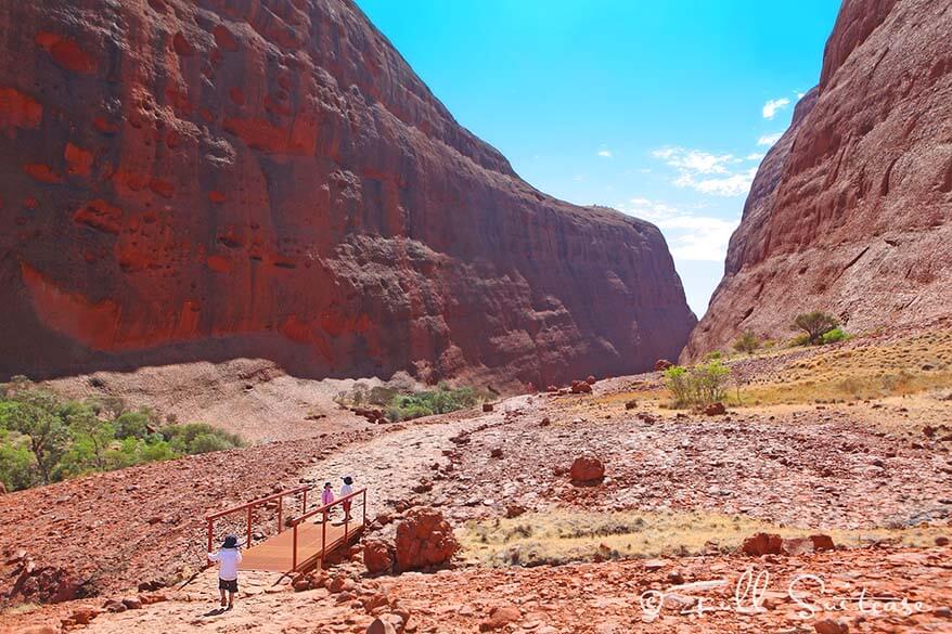 Walpa Gorge Walk with young kids
