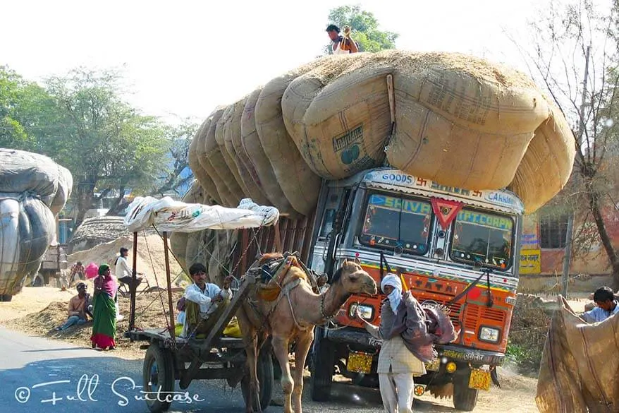 Chaos on the roads in India