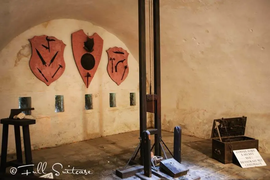 Dinant Citadel guillotine room