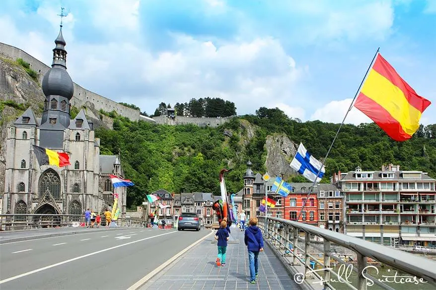 Dinant colorful bridge of saxophones