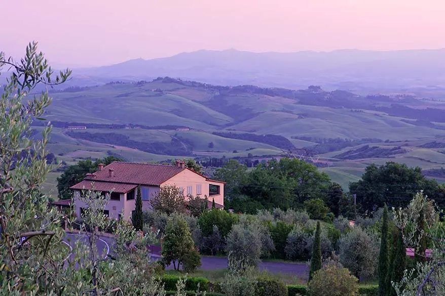 Tuscan countryside in Montaione area - good central location to stay for exploring Tuscany