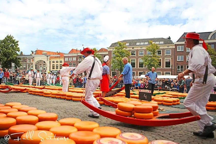 Alkmaar cheese market in the Netherlands