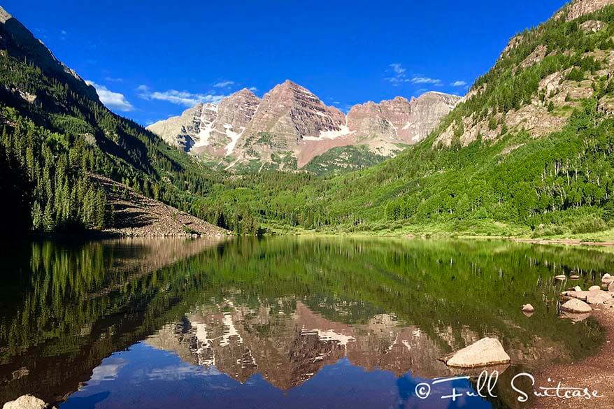 Maroon Bells reflections. Aspen Colorado