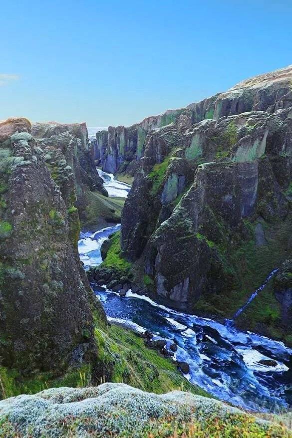 Fjadrargljufur Canyon near Kirkjubaejarklaustur in Iceland