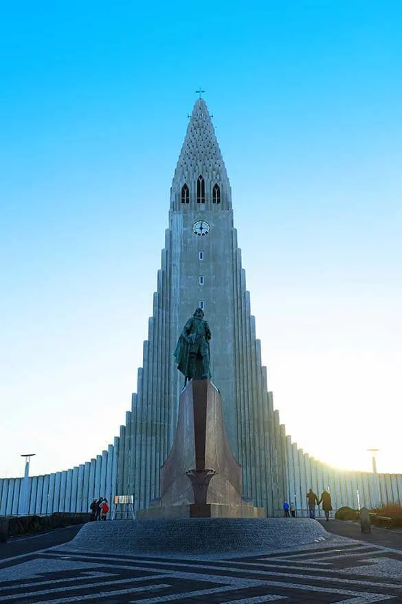 Hallgrimskirkja church is not to be miseed in Reykjavik Iceland