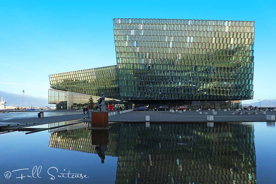 Harpa Music Hall in Reykjavik Iceland
