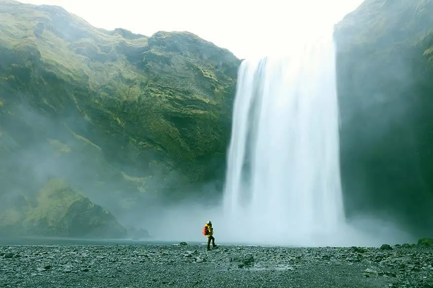 Skogafoss waterfall is a must in any Iceland itinerary