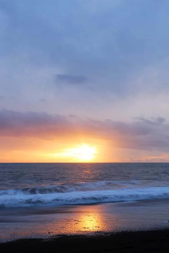 Sunsets are out of this world in Iceland in winter