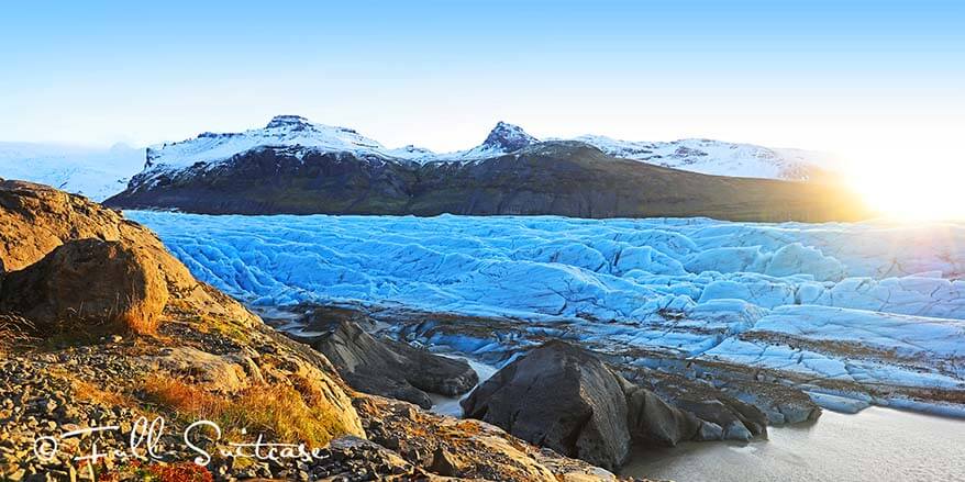 Svinafellsjokull glacier - one of the many tongues of Vatnajokull glacier in Southern Iceland