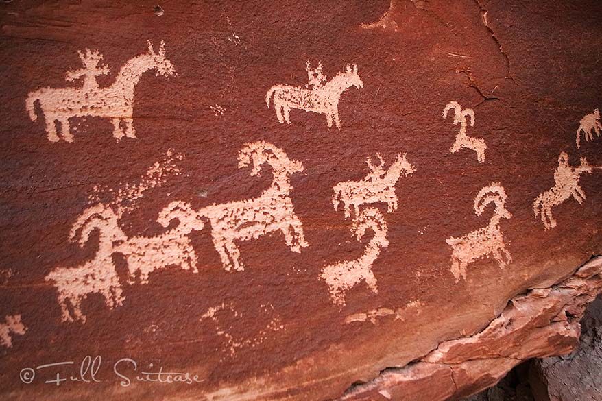 Arte rupestre Ute en el Parque Nacional Arches