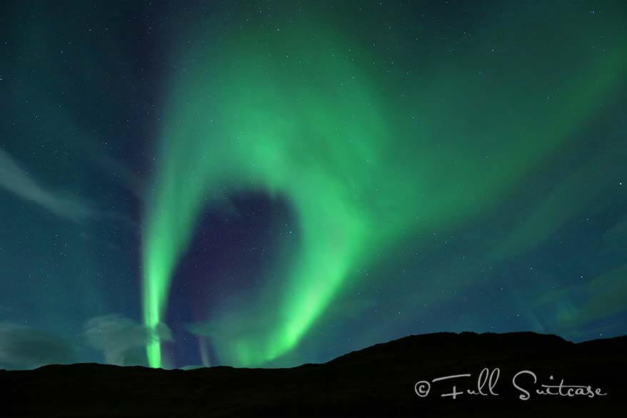 Aurora borealis in Iceland