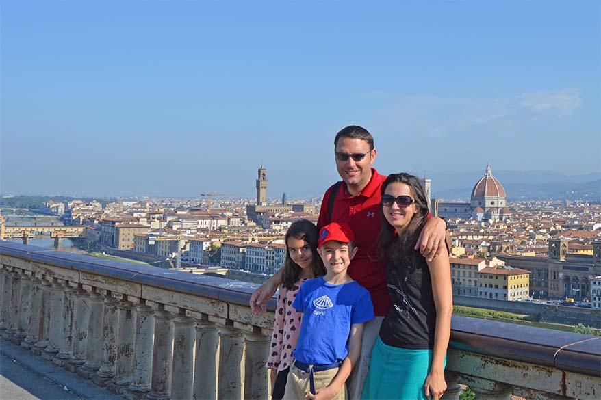 Florence Italy is a great travel destination for families