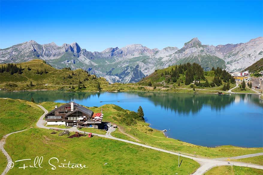 Trübsee as seen from Jochpass cable car