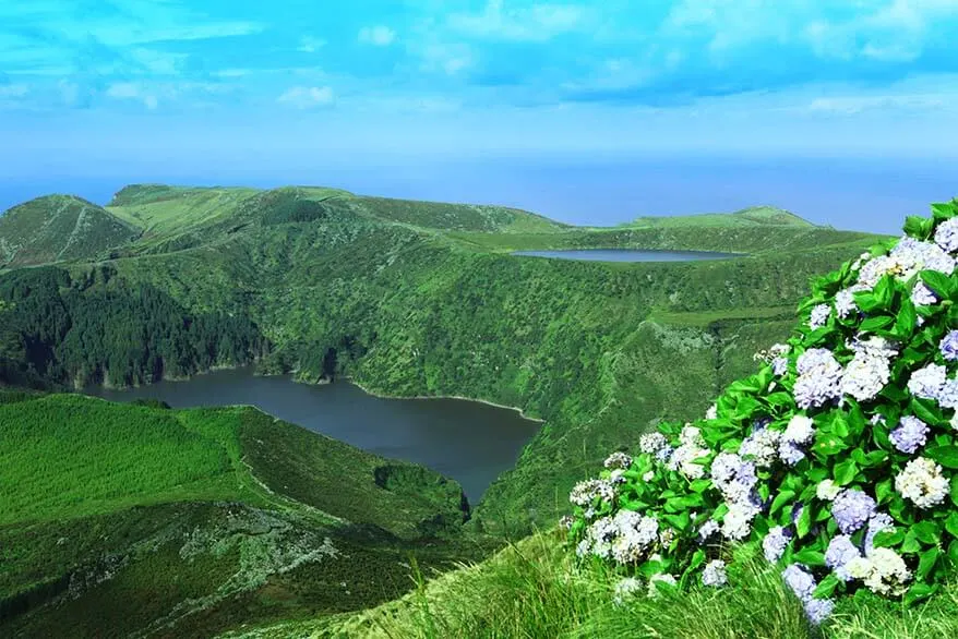 Flores Island in the Azores Portugal