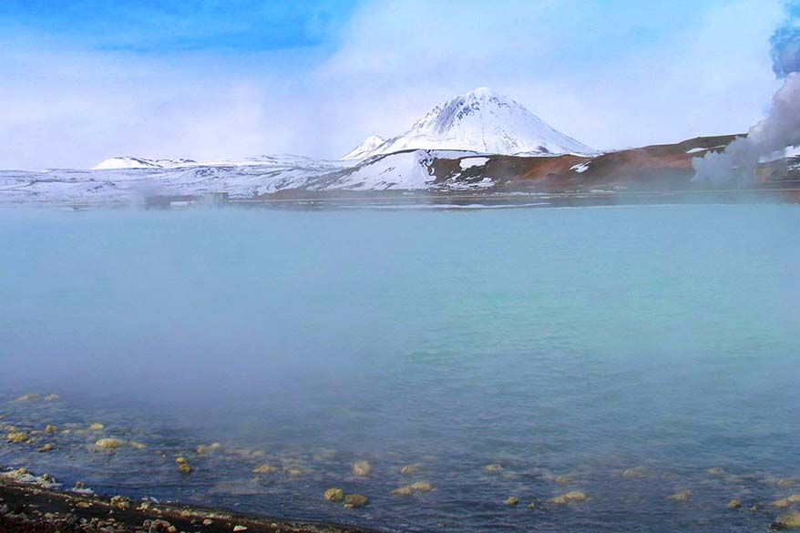 Bagni naturali di Myvatn - piscina geotermica in Islanda