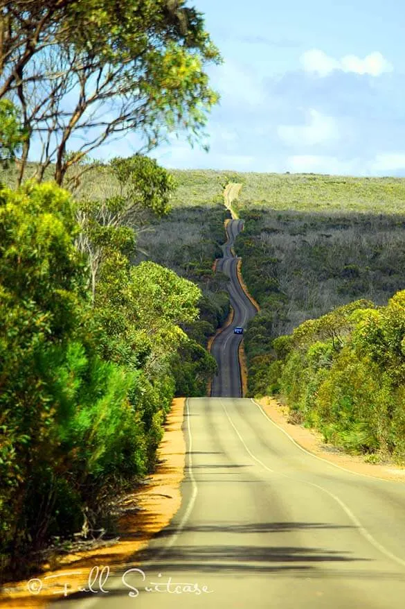 Driving on Kangaroo Island