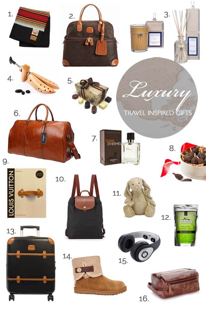 Luxury travel gifts for him and her. You cannot go wrong with these great luxury gifts for your loved ones!