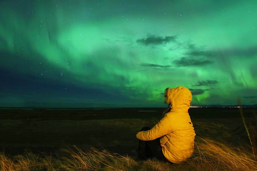 Vedere l'aurora boreale in Islanda