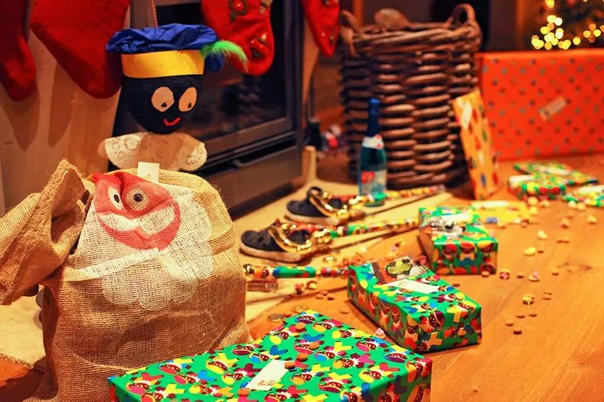 Sinterklaas presents on the 6 of December - different Holiday tradition in Belgium