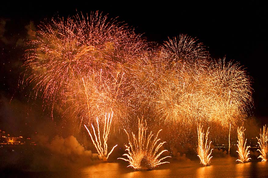 New Year fireworks in Dubai