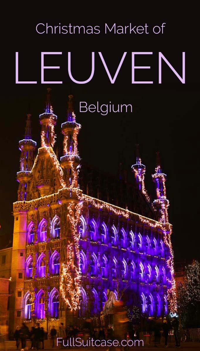 Visit the Christmas market of Leuven in Belgium